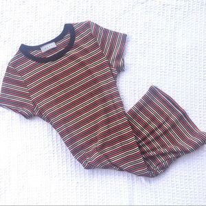 Form fitting striped dress